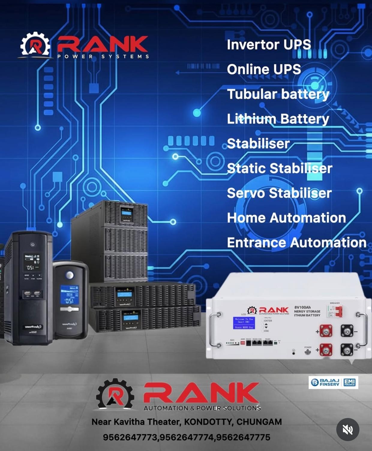 Rank Automation & Power Solutions Kondotty